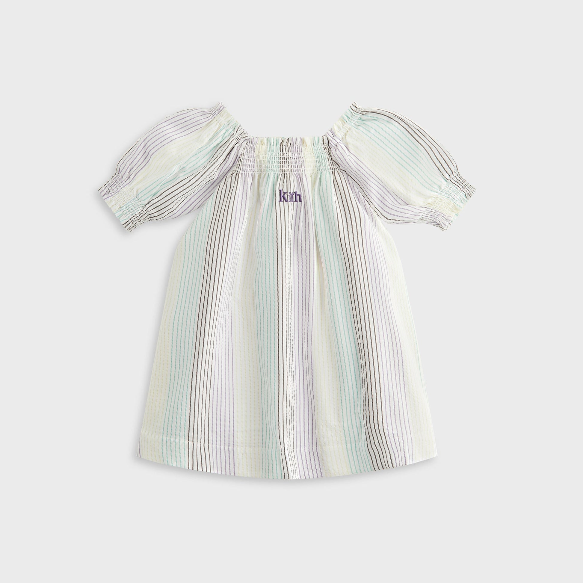 Kids Kith Kith Kids Striped Amina Mini Dress - Mykonos