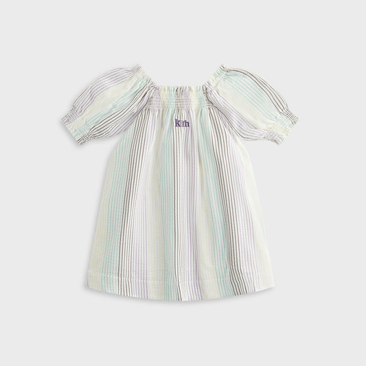 Kids Kith Kith Kids Striped Amina Mini Dress - Mykonos