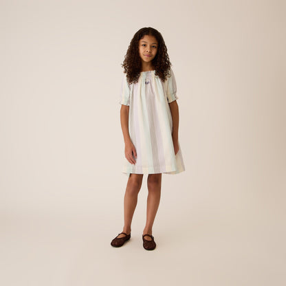 Kids Kith Kith Kids Striped Amina Mini Dress - Mykonos