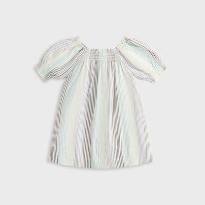 Kids Kith Kith Kids Striped Amina Mini Dress - Mykonos