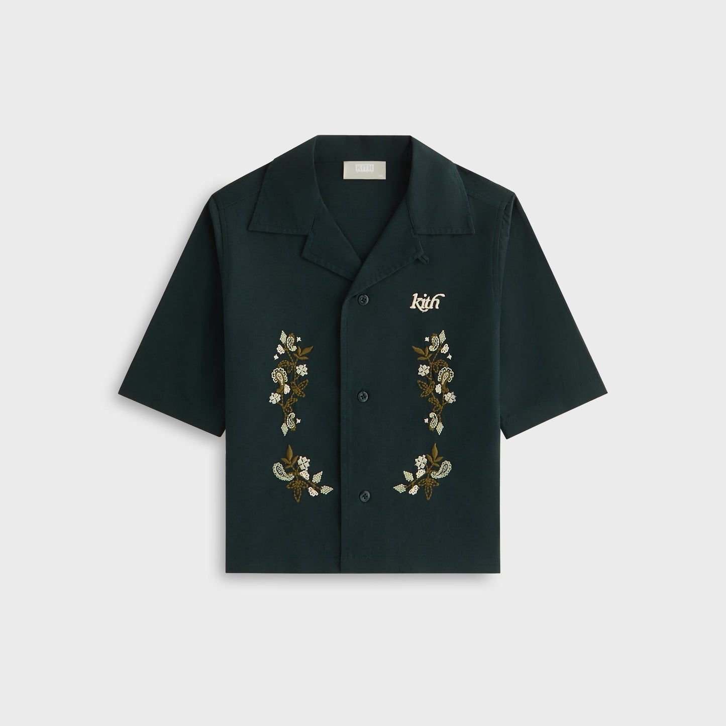 Kids Kith Kith Kids Novelty Thompson Camp Collar Shirt - Stadium