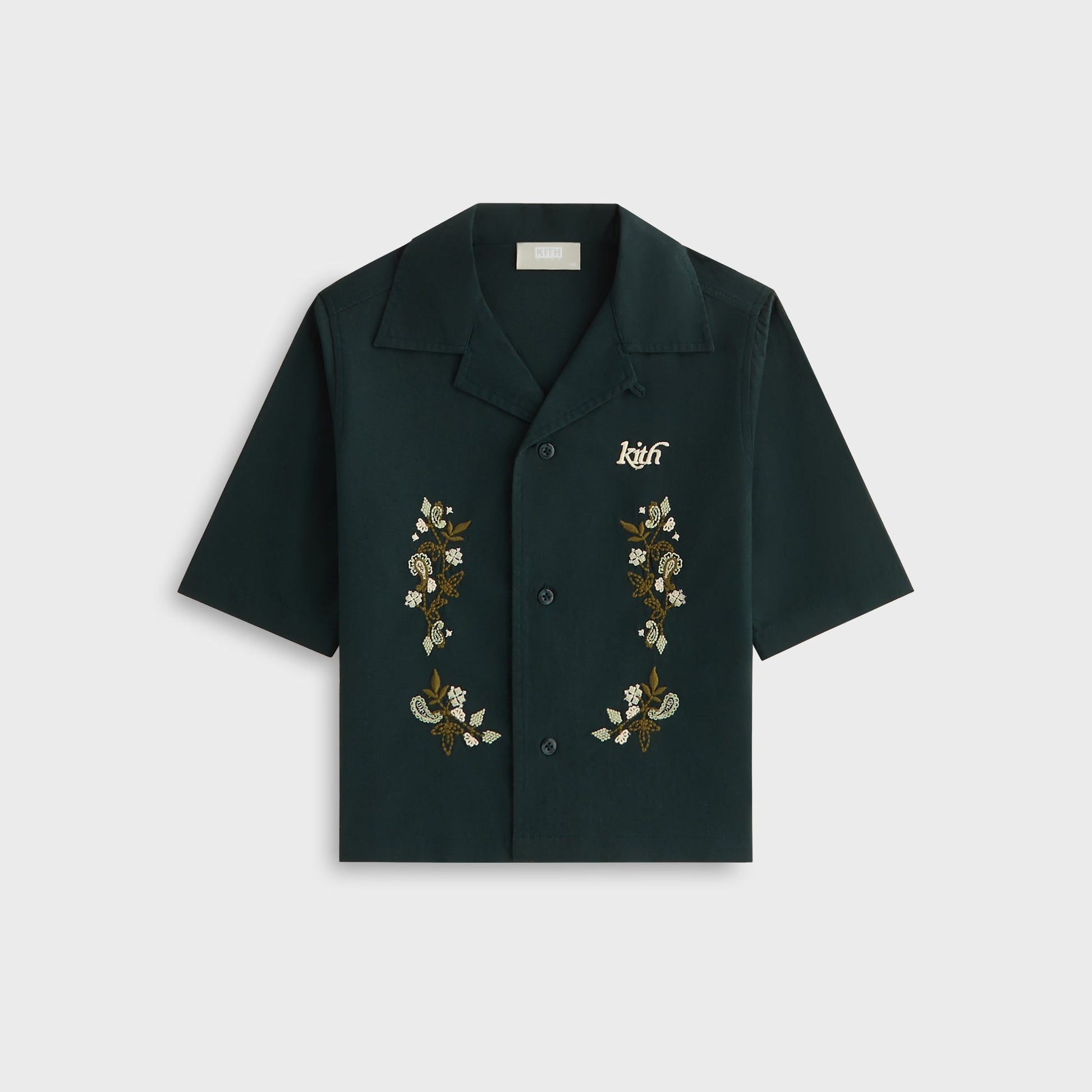 Kids Kith Kith Kids Novelty Thompson Camp Collar Shirt - Stadium