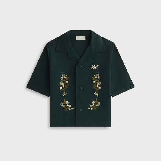 Kids Kith Kith Kids Novelty Thompson Camp Collar Shirt - Stadium