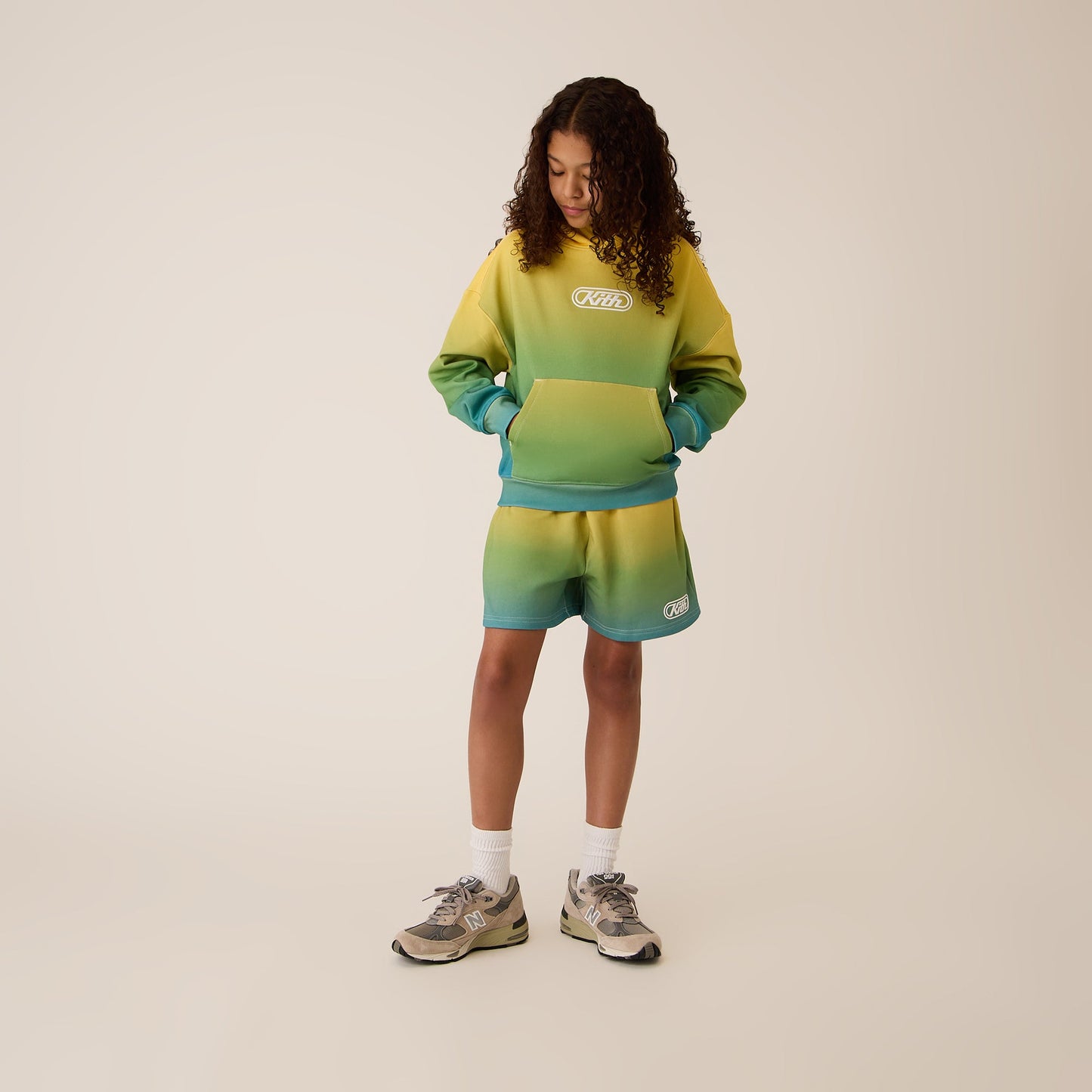 Kids Kith Kith Kids Ombre Liam Short - Parrot