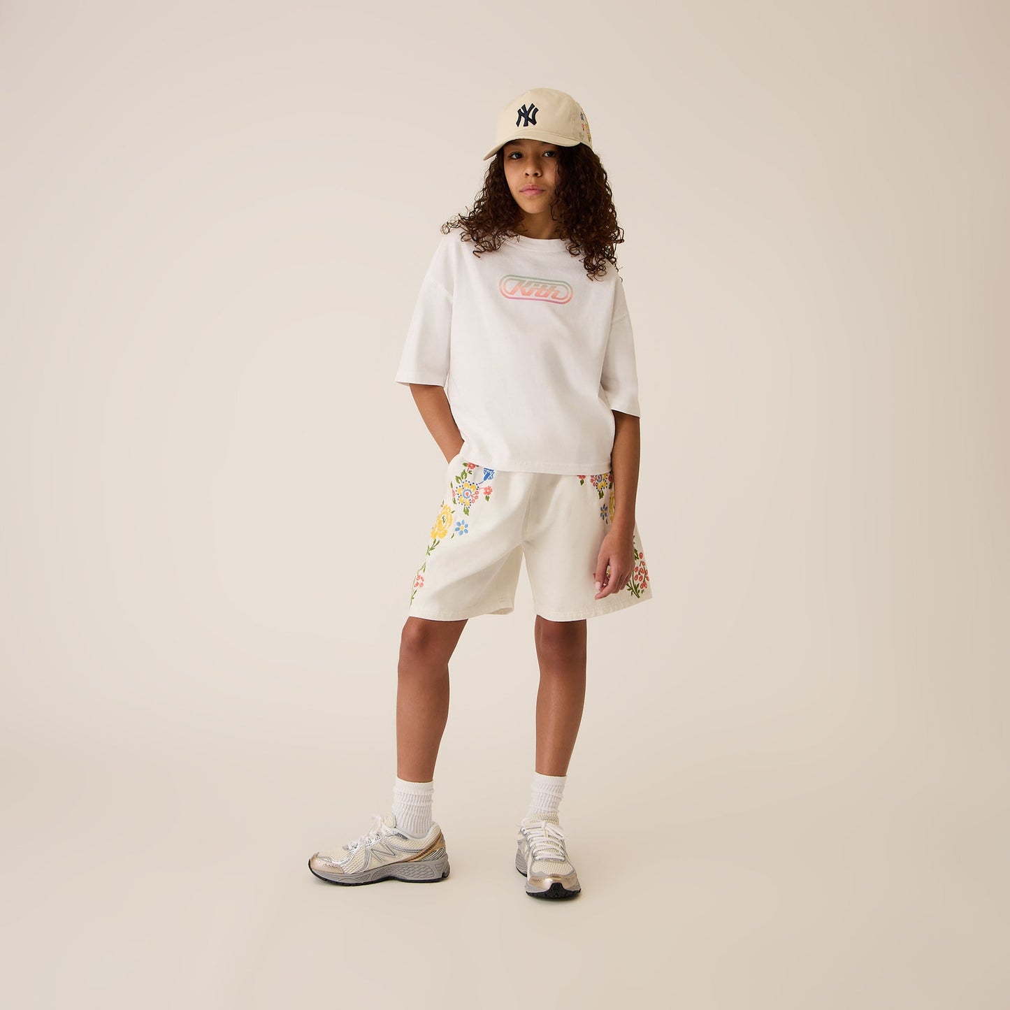 Kids Kith Kith Kids Graphic Logo Leonard Tee - White