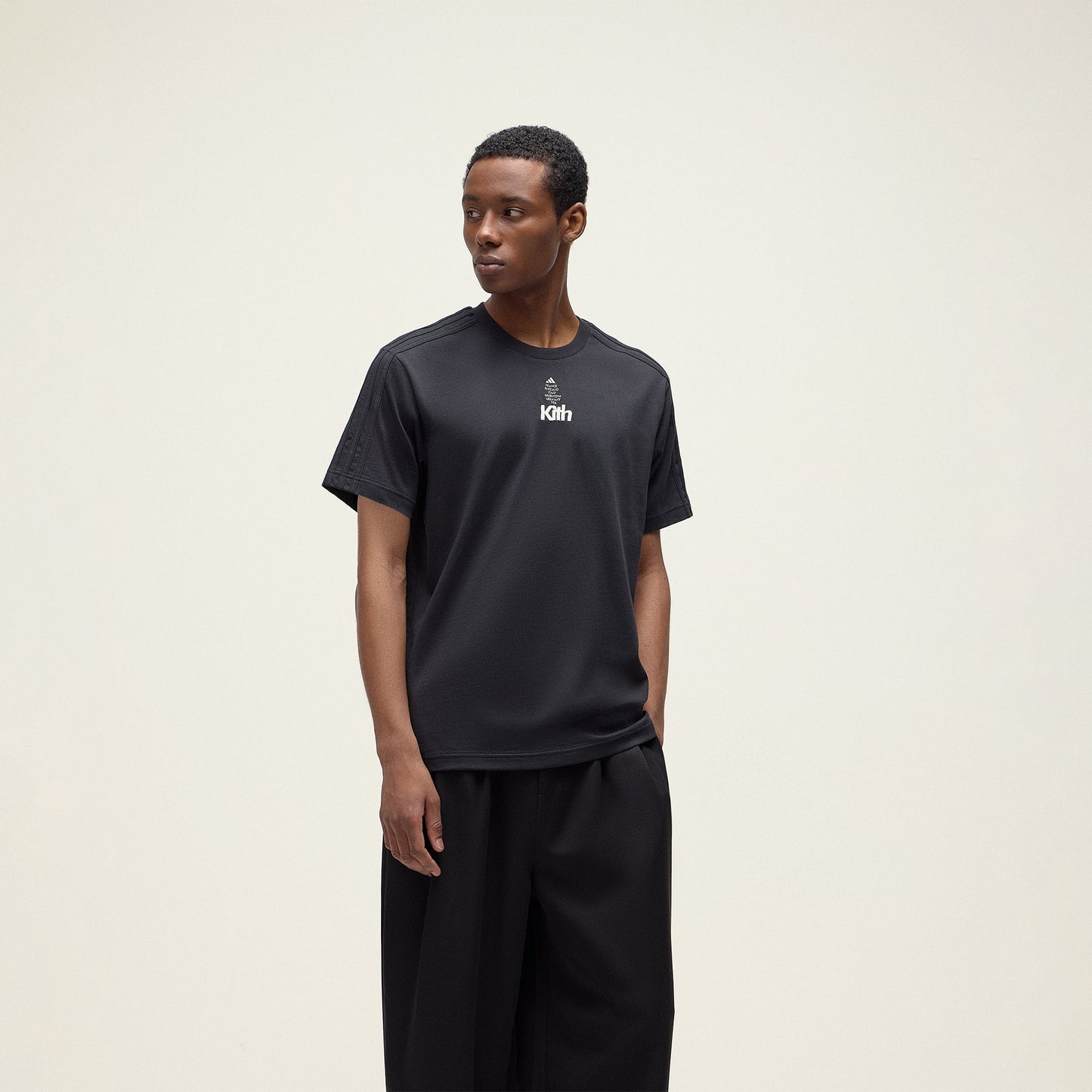 Men Kith Kith for adidas Football Short Sleeve Tee - Black