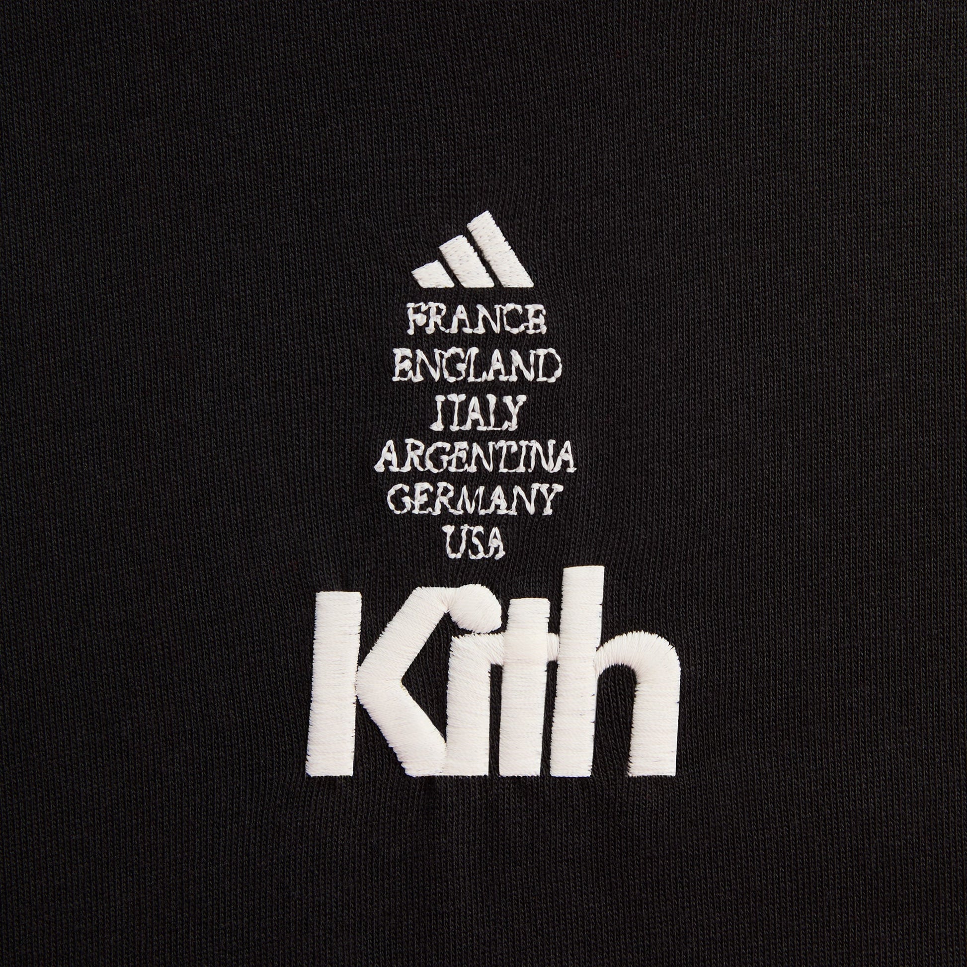 Men Kith Kith for adidas Football Short Sleeve Tee - Black