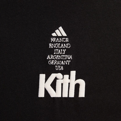 Men Kith Kith for adidas Football Short Sleeve Tee - Black