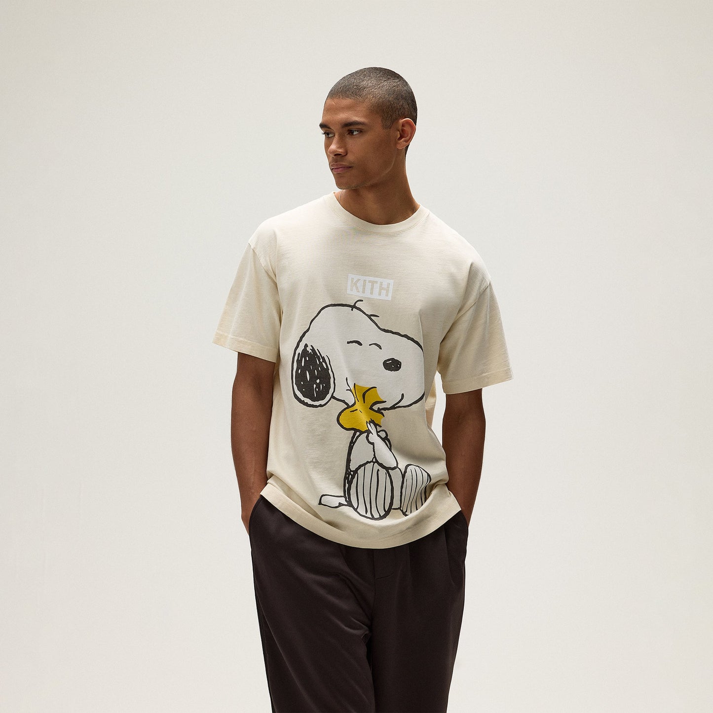 Men Kith Kith for Peanuts Hug Vintage Tee - Sandrift