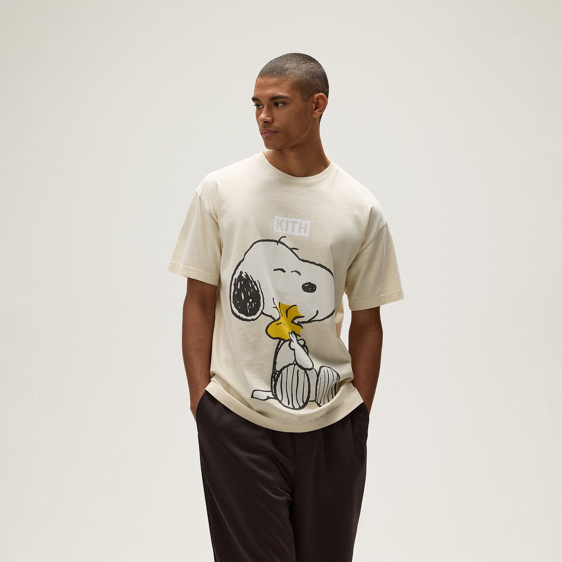Men Kith Kith for Peanuts Hug Vintage Tee - Sandrift
