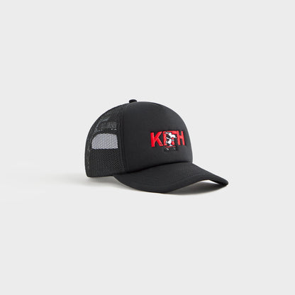 Kids Kith Kith Kids for Peanuts 75 Nolan Poly Foam Trucker - Black