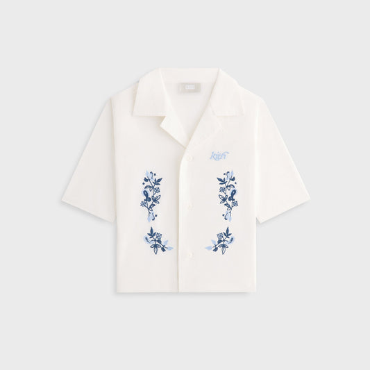 Kids Kith Kith Kids Novelty Thompson Camp Collar Shirt - White