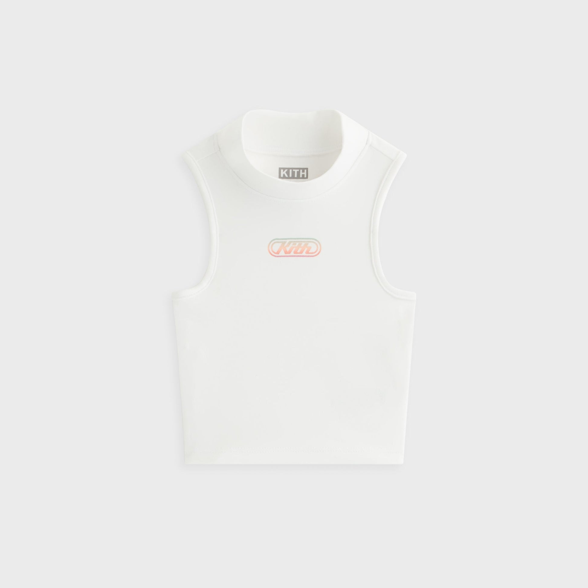 Kids Kith Kith Kids Jordyn Logo Mockneck Tank - White