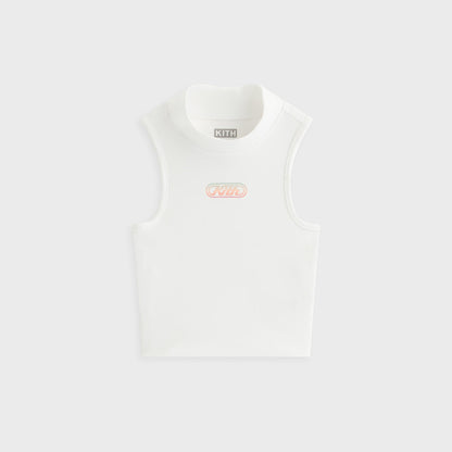 Kids Kith Kith Kids Jordyn Logo Mockneck Tank - White