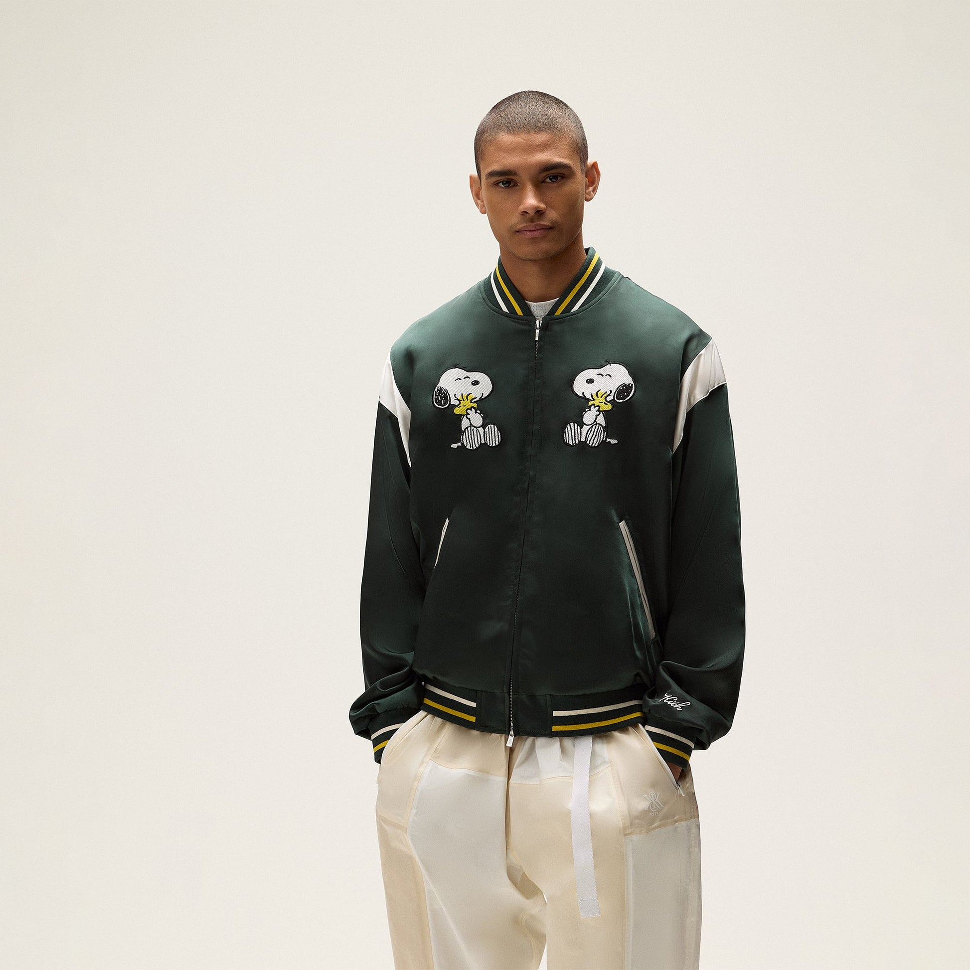 Men|Kids Kith Kith for Peanuts Souvenir Jacket - Stadium