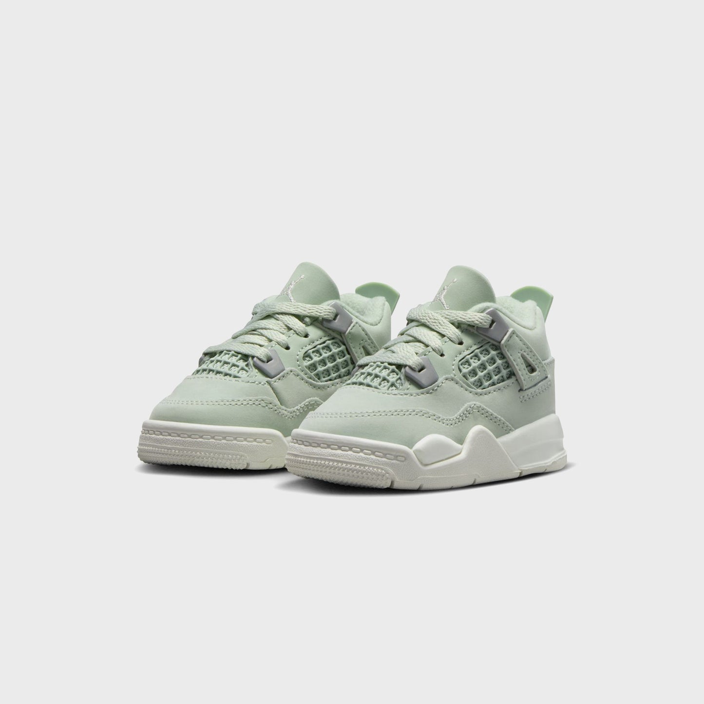 Kids Kith Nike TD Air Jordan 4 Retro S2 - Seafoam / Sail / Metallic Silver