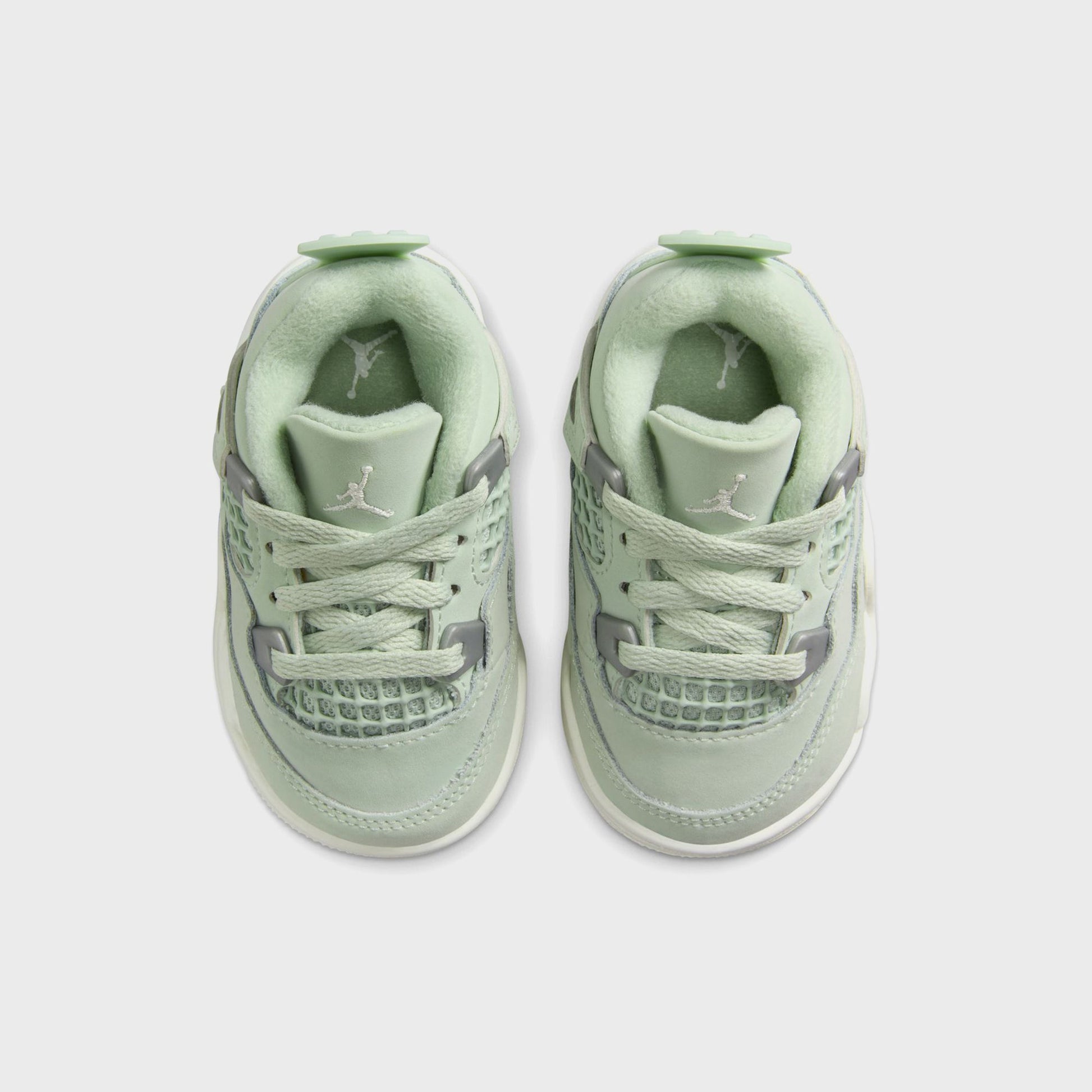Kids Kith Nike TD Air Jordan 4 Retro S2 - Seafoam / Sail / Metallic Silver