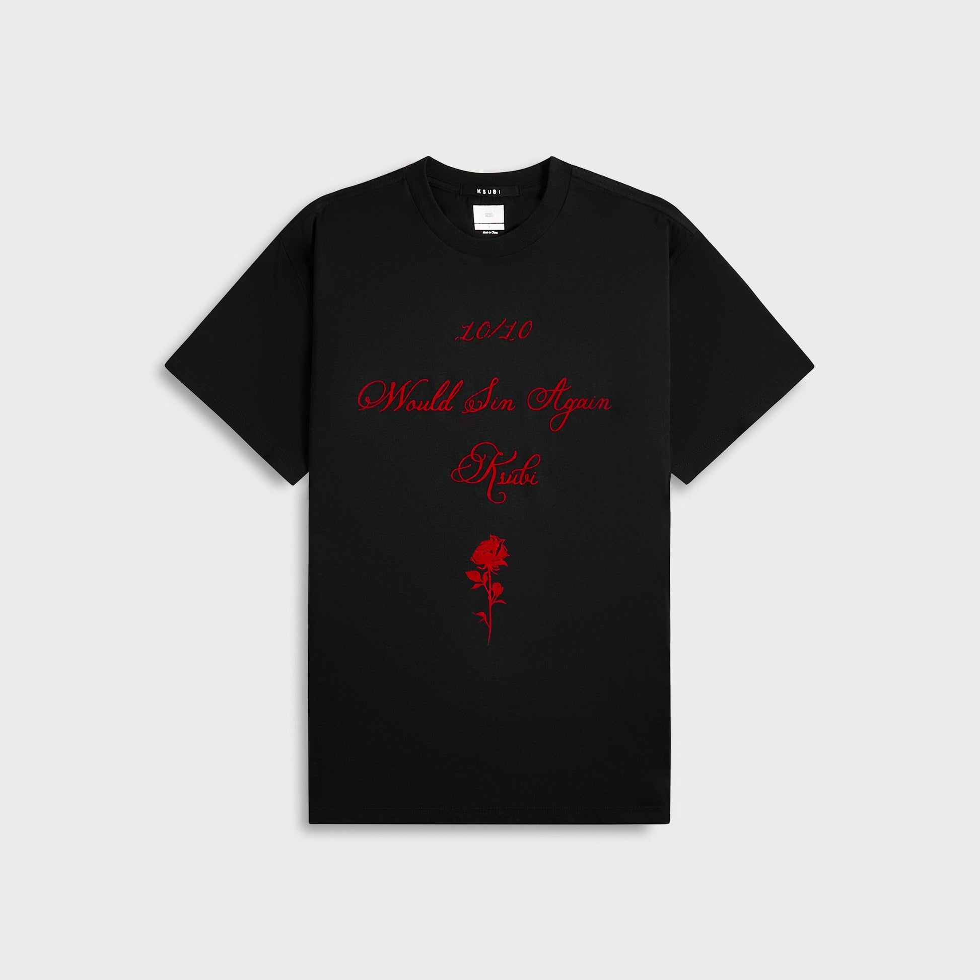 Men Kith Ksubi Sin Again Biggie Tee - Jet Black