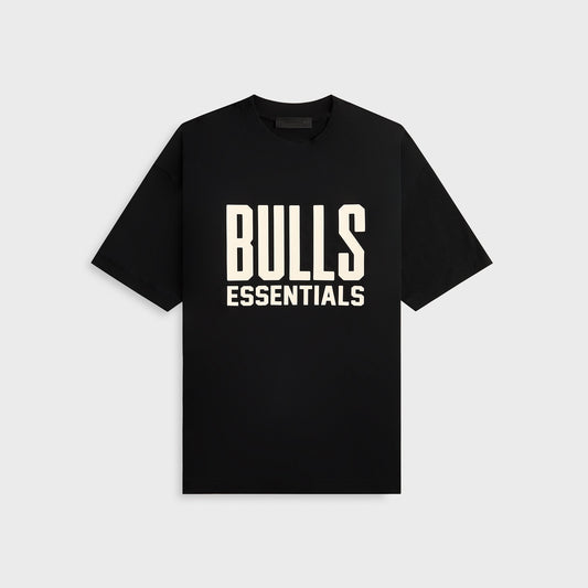Men Kith Essentials Bulls Core Jersey - Black