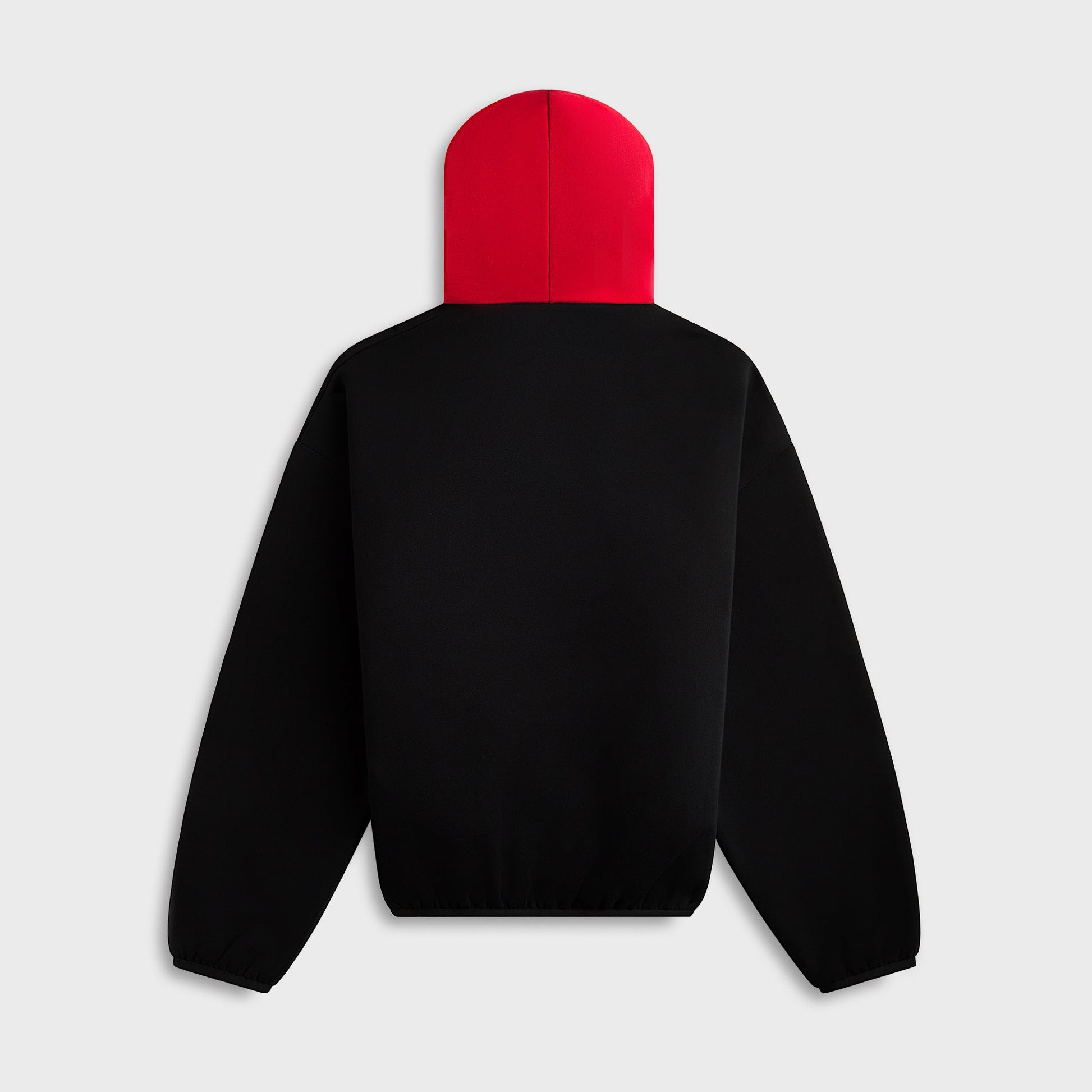 Men Kith Essentials Bulls Core Fleece Pull Over Hoodie - Black / Red