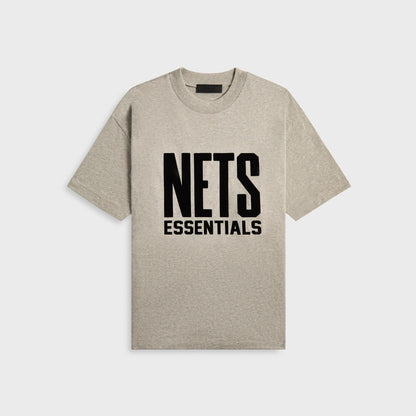 Men Kith Essentials Nets Core Jersey - Warm Heather