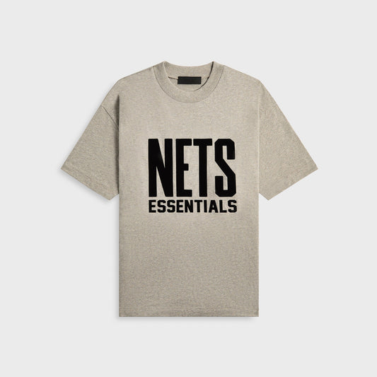Men Kith Essentials Nets Core Jersey - Warm Heather