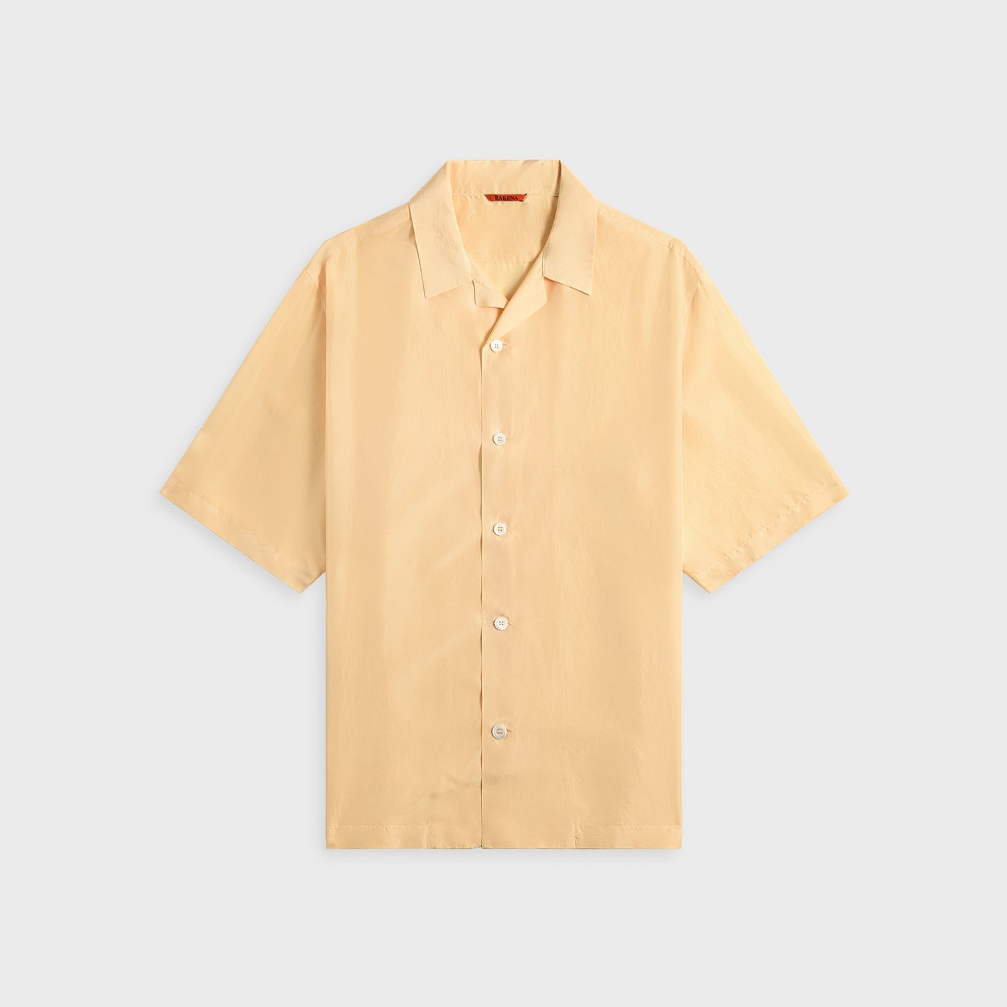 Men Kith Barena Camicia Solana Silk Tentor - Crema