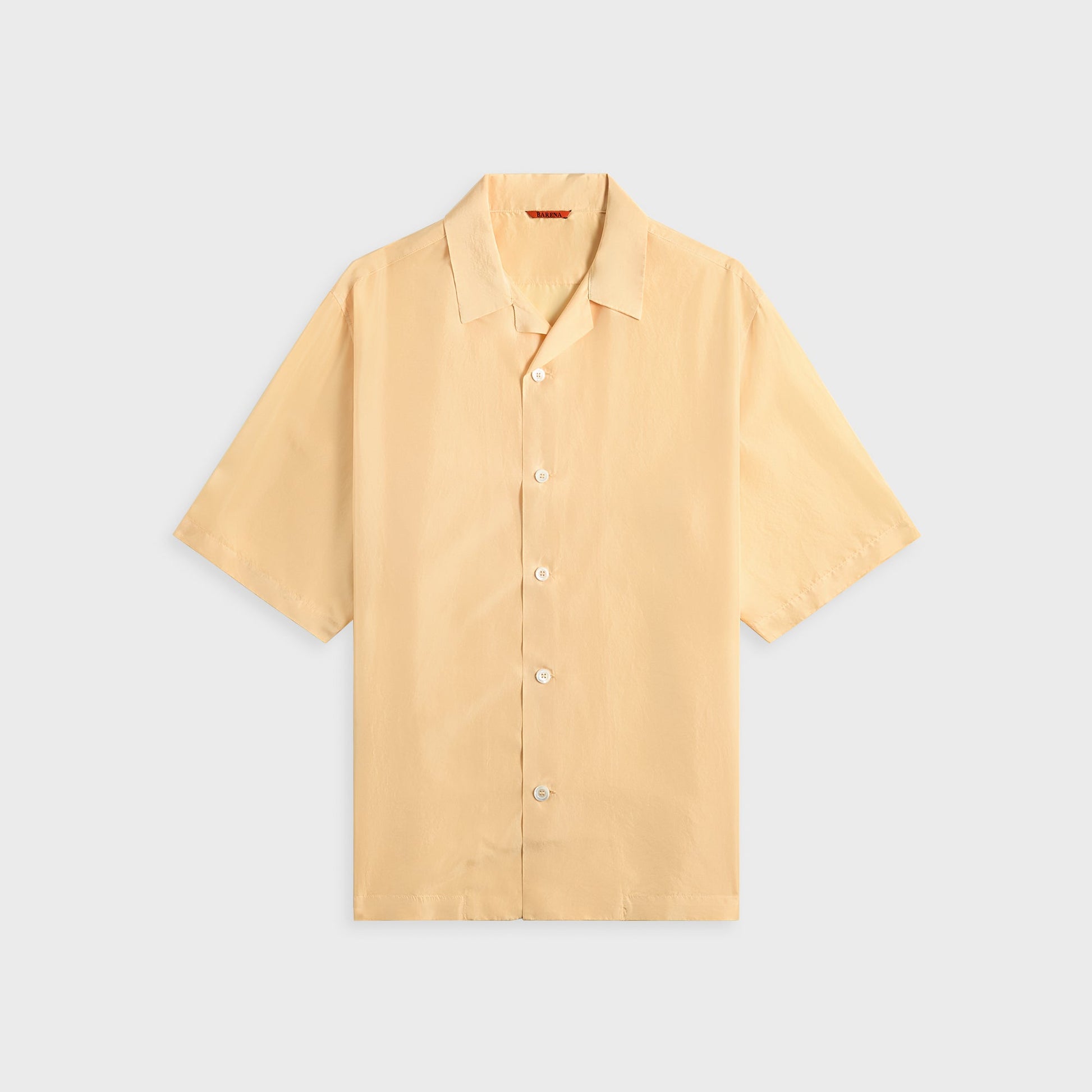 Men Kith Barena Camicia Solana Silk Tentor - Crema