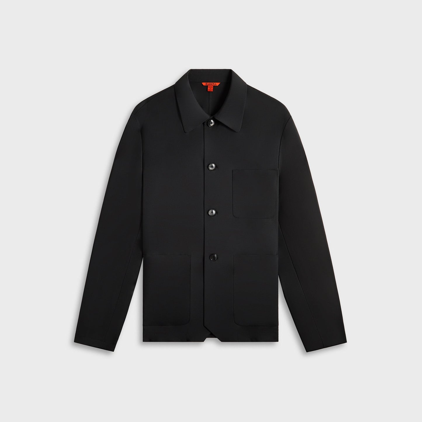 Men Kith Barena Overshirt Visal Tropical Piombo - Black