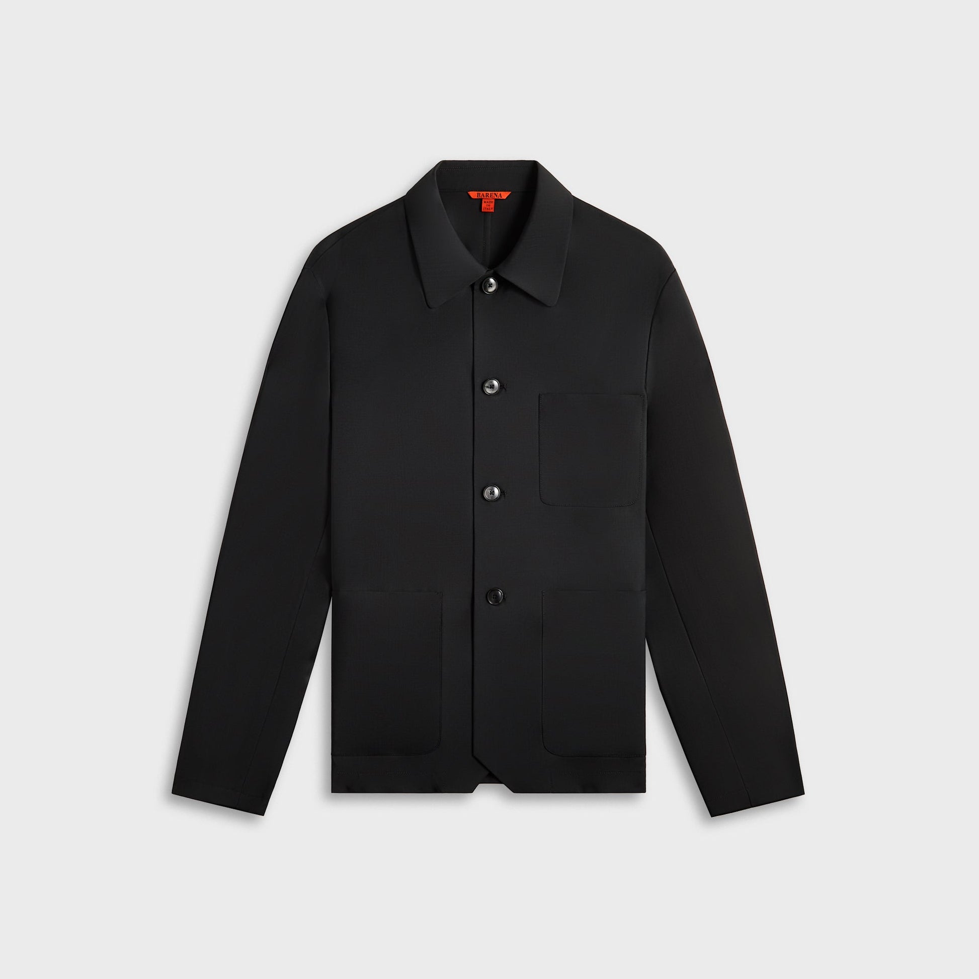 Men Kith Barena Overshirt Visal Tropical Piombo - Black