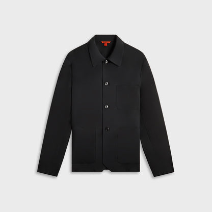 Men Kith Barena Overshirt Visal Tropical Piombo - Black