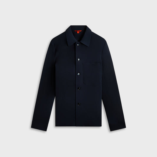 Men Kith Barena Cedrone Arela Overshirt - Navy