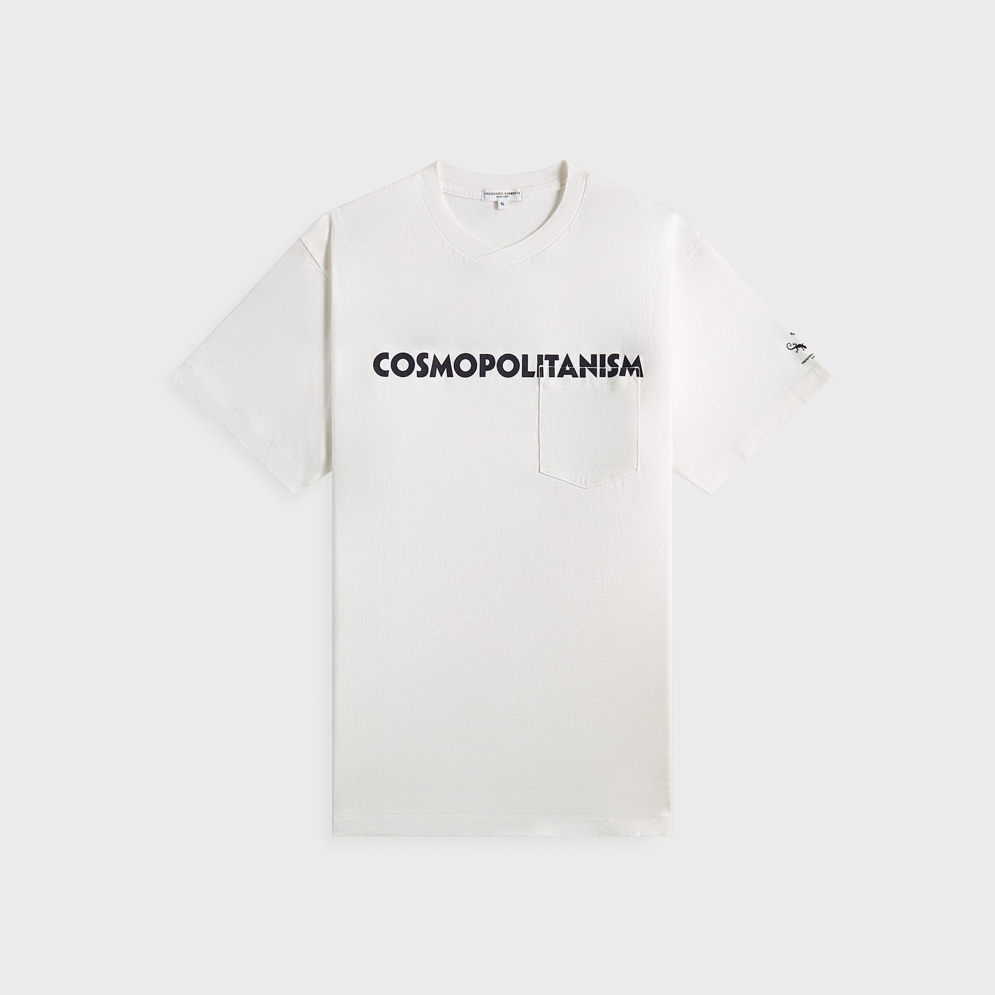 Men Kith Engineered Garments Printed Cross Crew Neck Tee - White