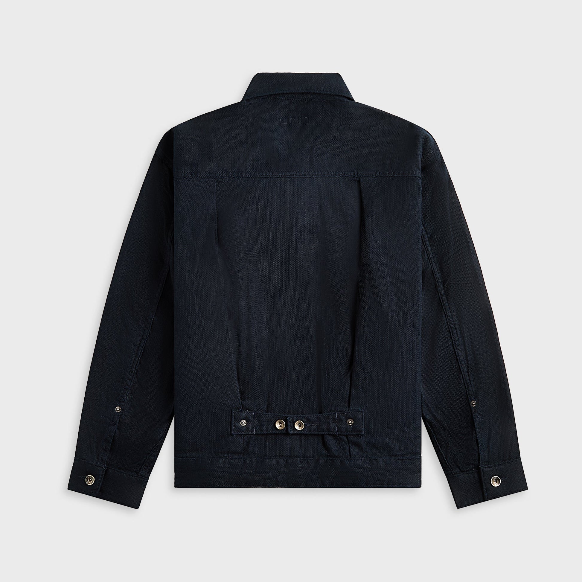 Men Kith Engineered Garments Trucker Jacket CL Java Cloth - Dark Navy