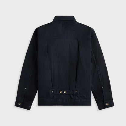 Men Kith Engineered Garments Trucker Jacket CL Java Cloth - Dark Navy
