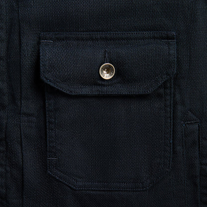 Men Kith Engineered Garments Trucker Jacket CL Java Cloth - Dark Navy