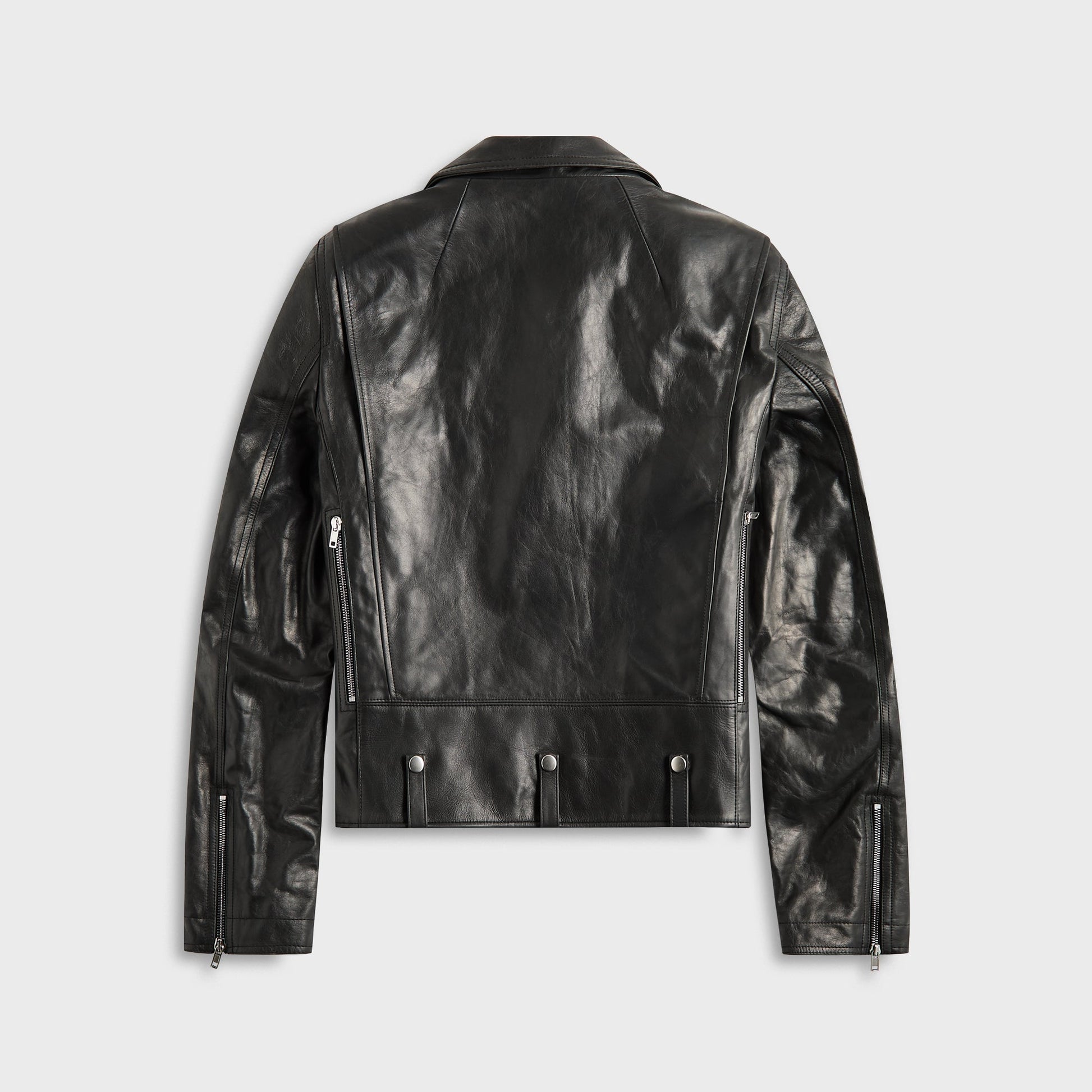 Men Kith Rick Owens Giacca Pelle Bauhaus Stooges - Black