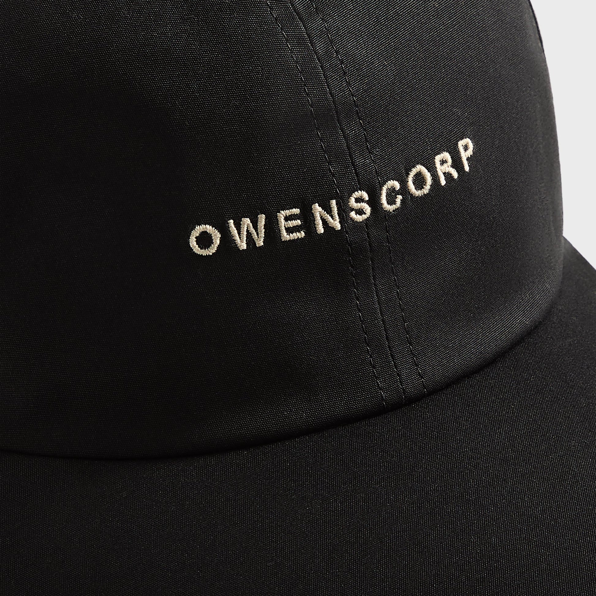 Men Kith Rick Owens Baseball Cap - Black / Pearl