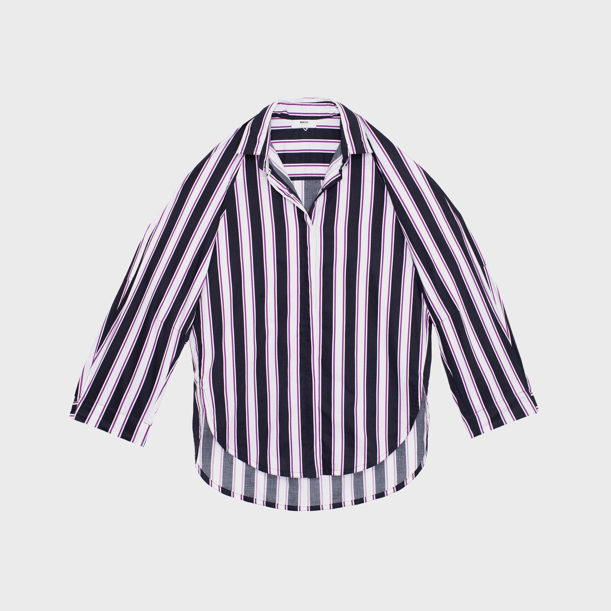 Women Kith Mikoh Paseo Drop Shoulder Button Up Long Sleeve Shirt - Aura