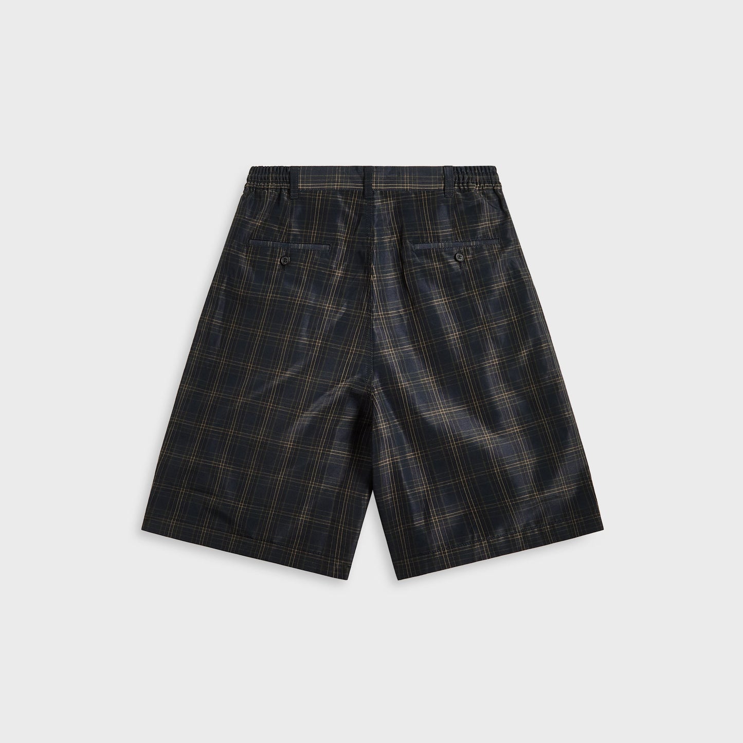 Men Kith CDG Homme Check Shorts - Navy