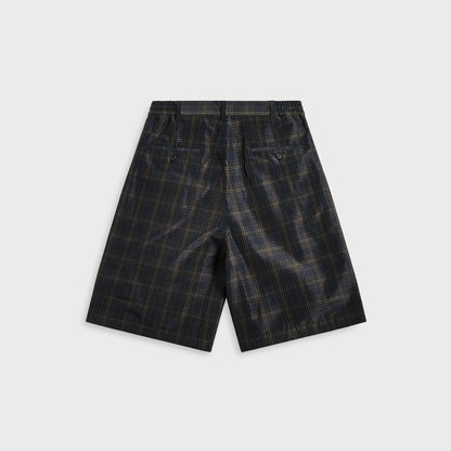 Men Kith CDG Homme Check Shorts - Navy