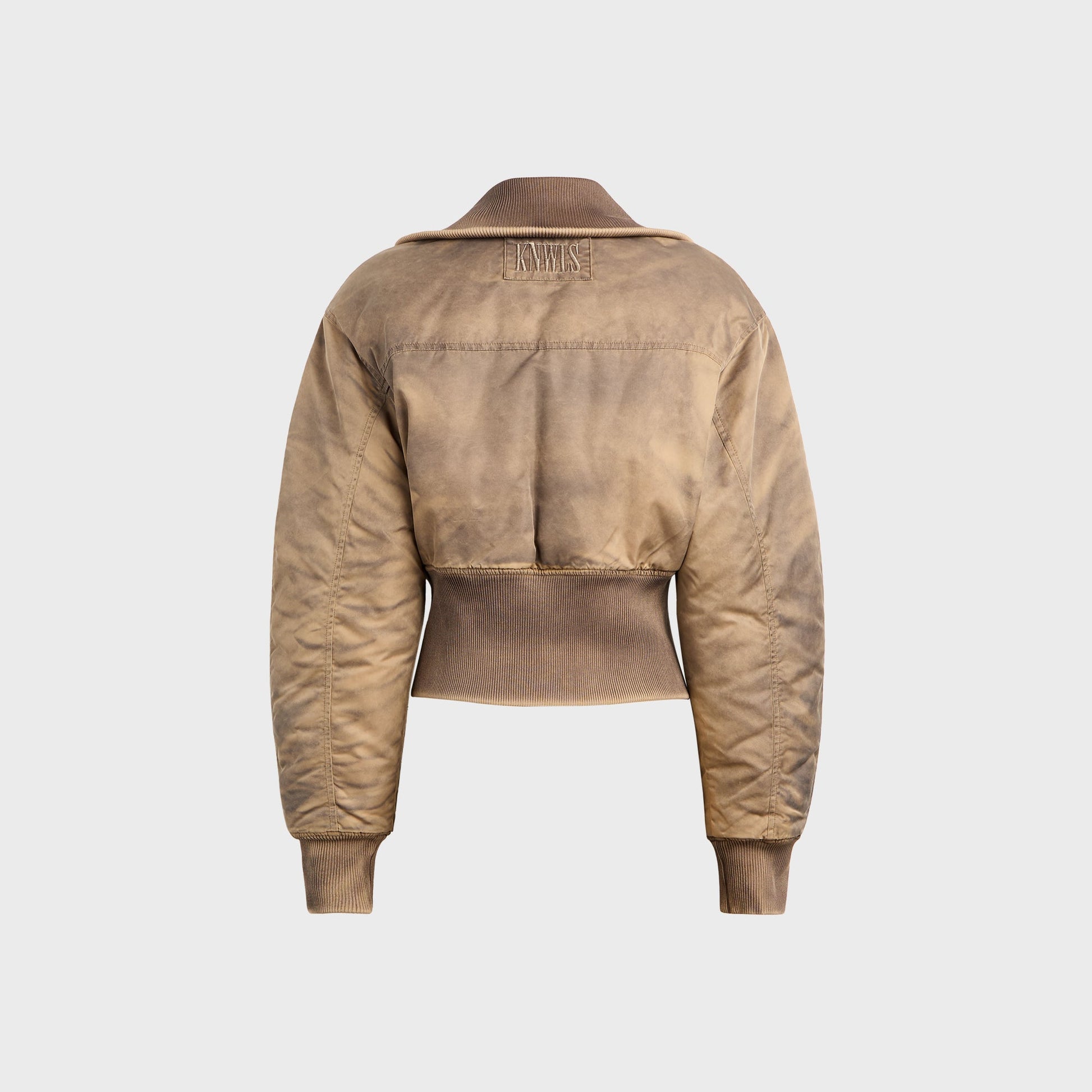Women Kith KNWLS Claw Bomber Jacket - Washed Dark Brown