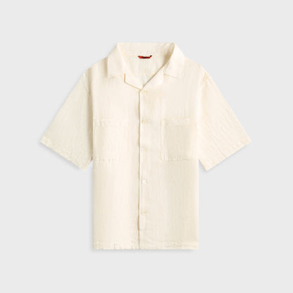 Men Kith Barena Camicia Solana Lenza Shirt - Avorio