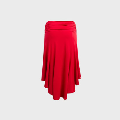 Women Kith Soffiano Midi Skirt - Red Love