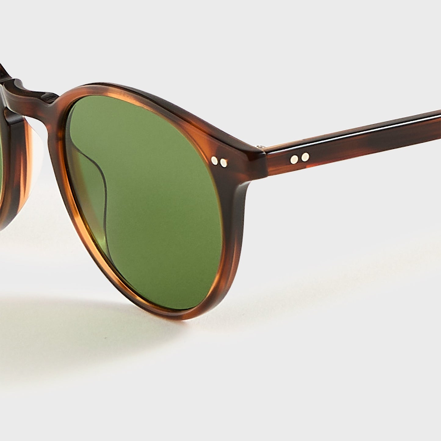 Men Kith Garrett Leight Clune Sunglasses - Spotted Brown Shell / Semi Flat Pure