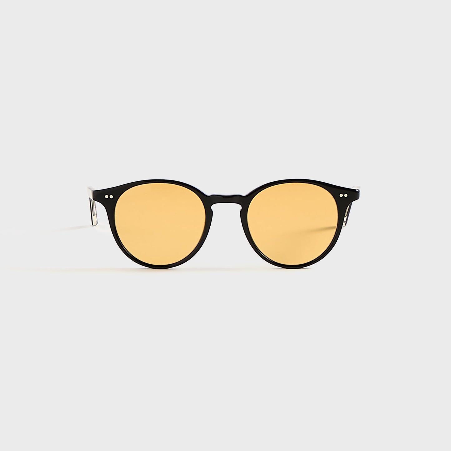 Men Kith Garrett Leight Clune Sunglasses - Black / Semi Flat Pure Maple
