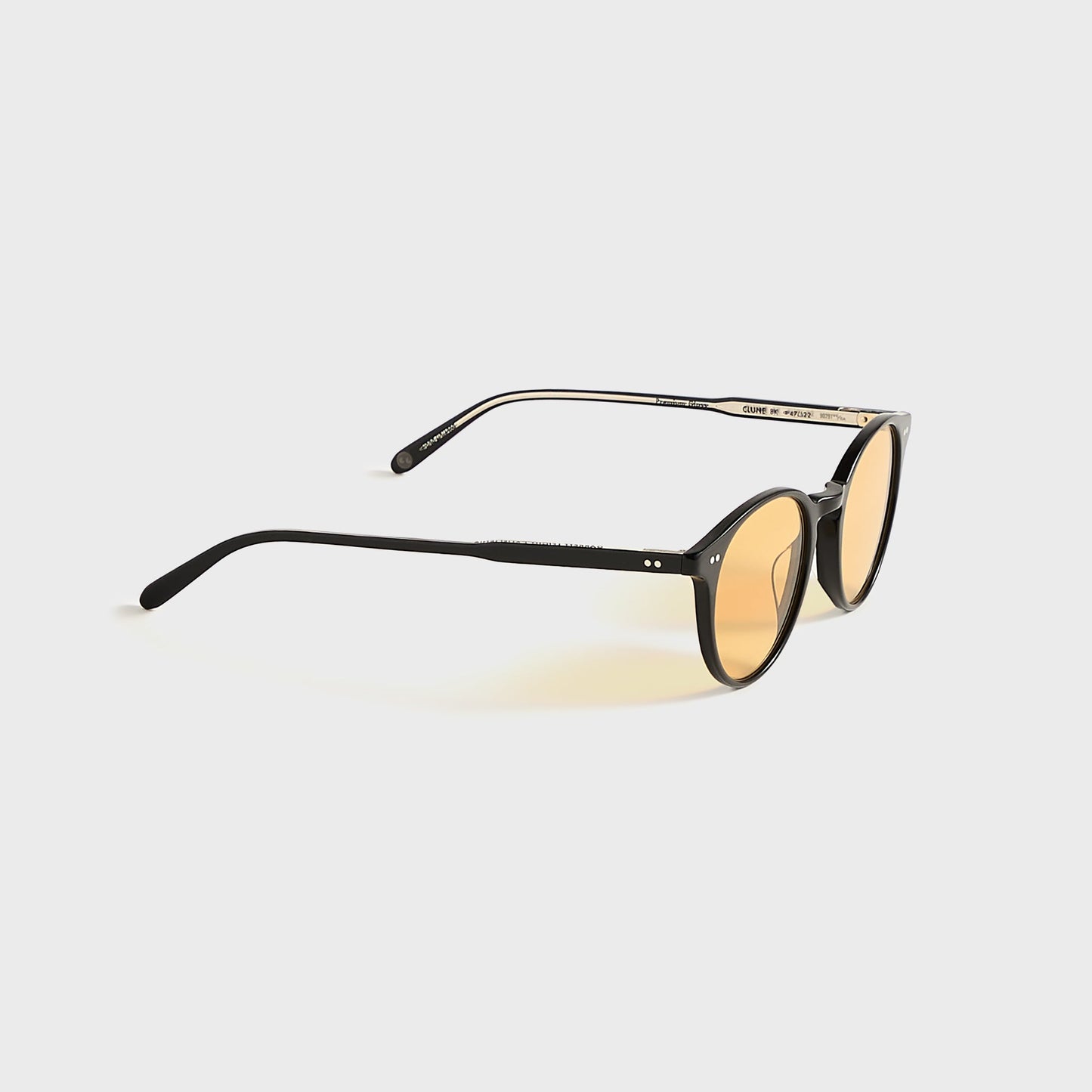 Men Kith Garrett Leight Clune Sunglasses - Black / Semi Flat Pure Maple