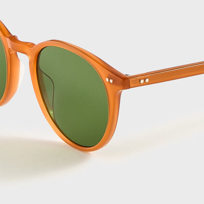 Men Kith Garrett Leight Clune Sunglasses - Summer Sun / Semi Flat Pure Green
