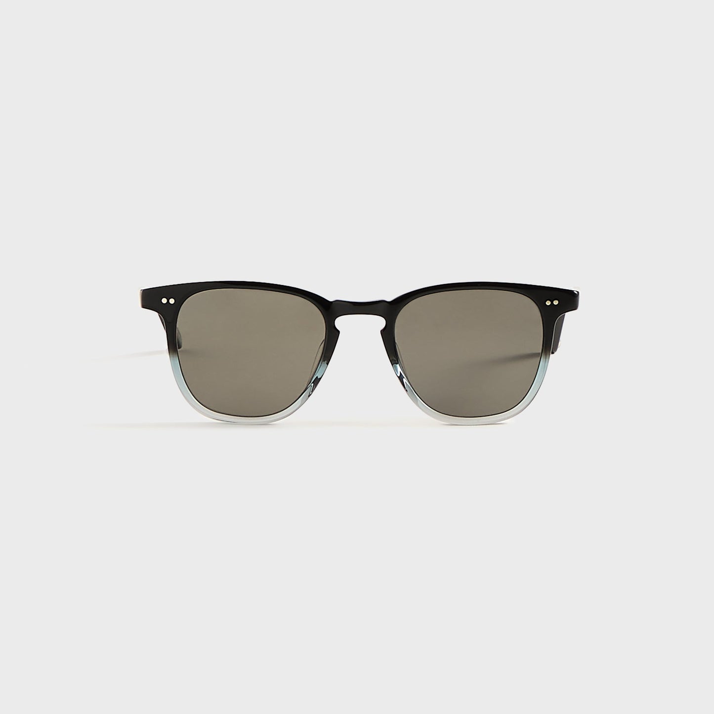 Men Kith Garrett Leight Brooks Sunglasses - Graphite Fade / Semi Flat Pure Grey