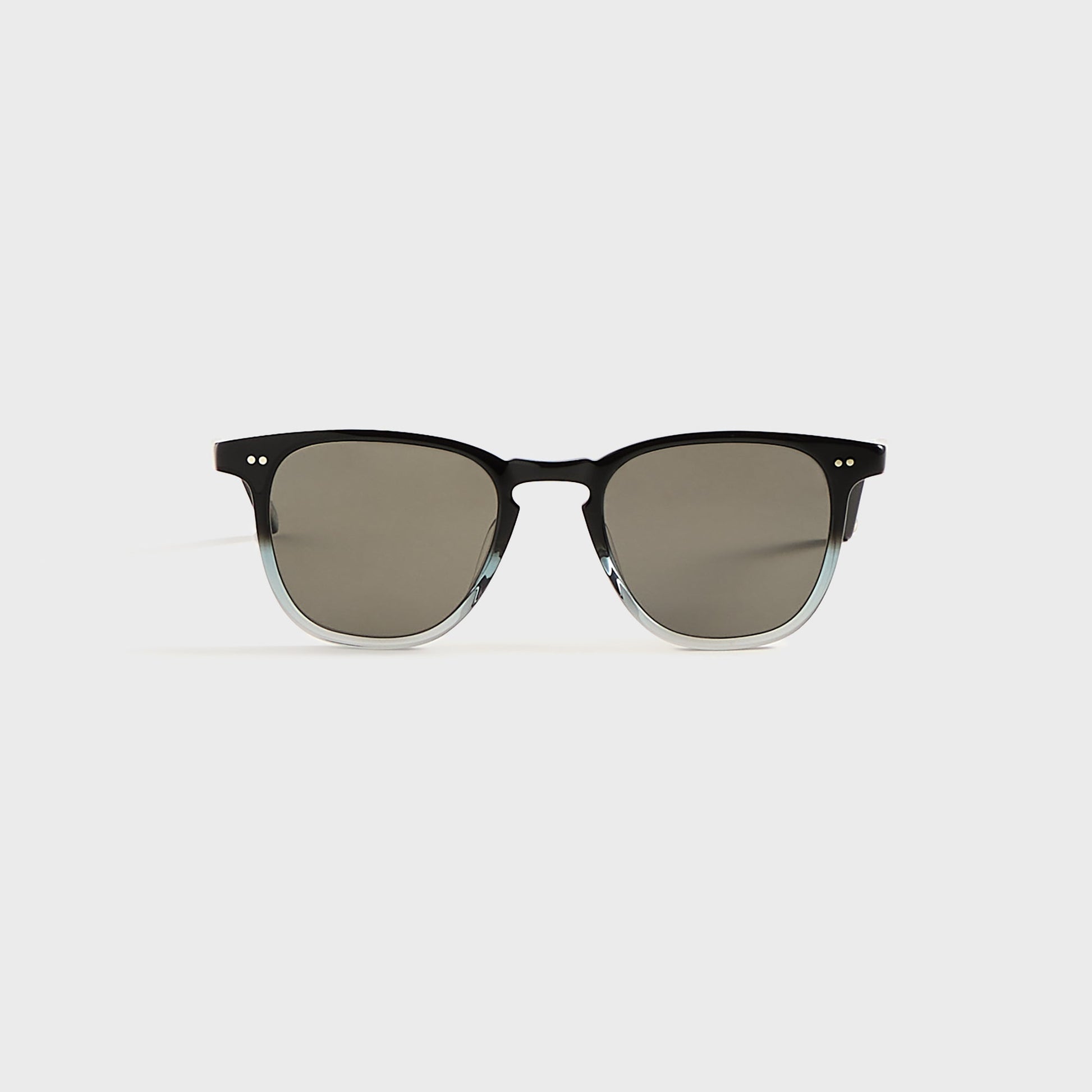Men Kith Garrett Leight Brooks Sunglasses - Graphite Fade / Semi Flat Pure Grey